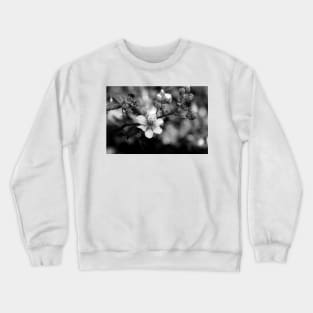 Blackberry flower black and white Crewneck Sweatshirt